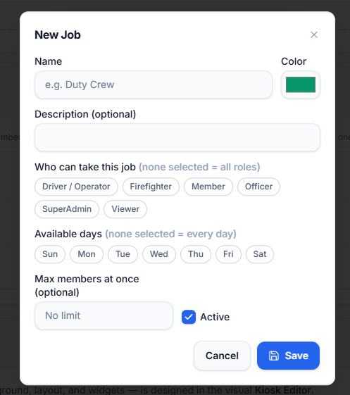 Create a job